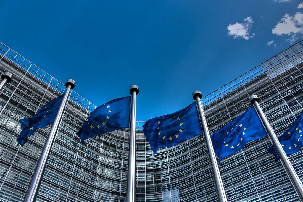 European Union flags