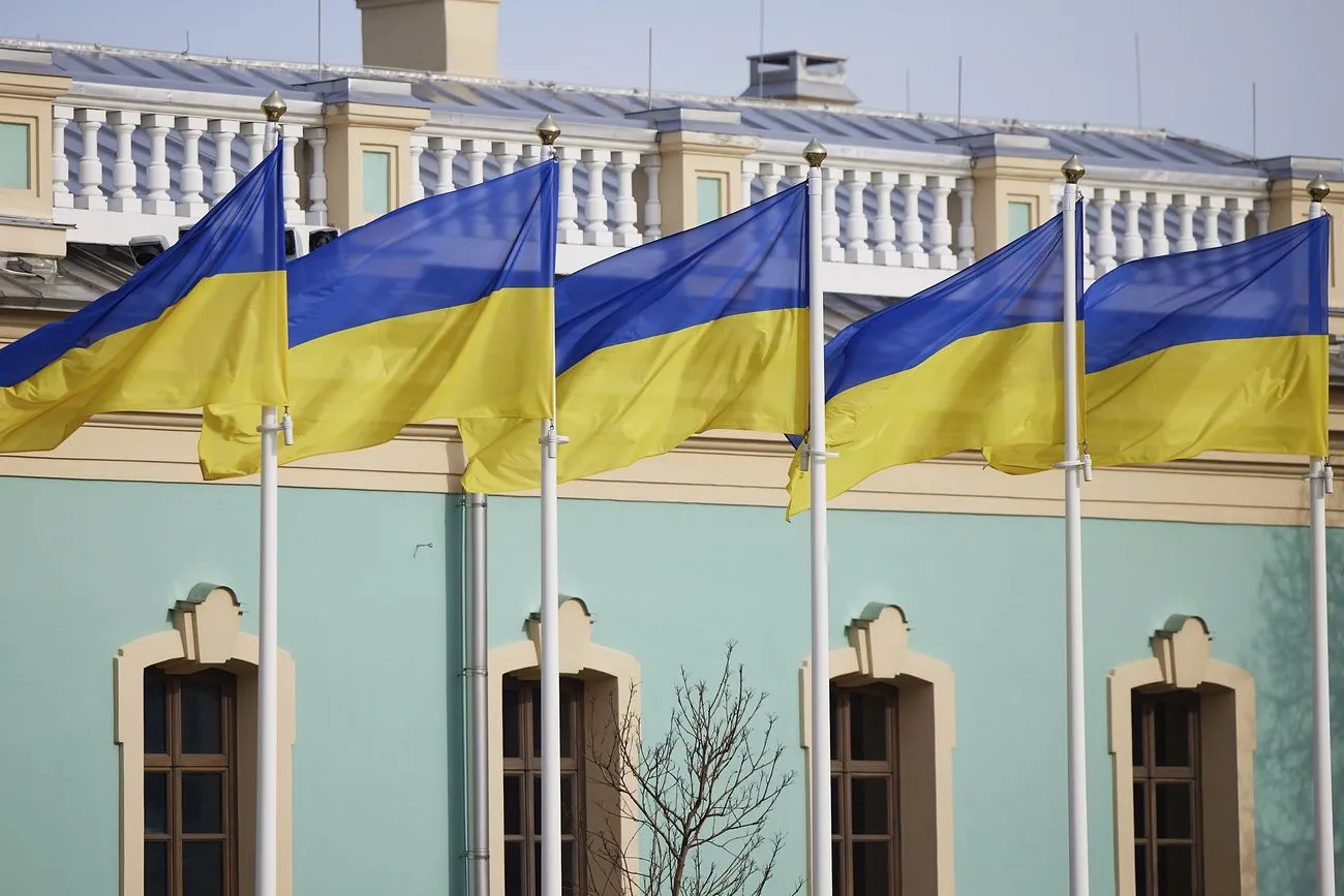 ukraine flags